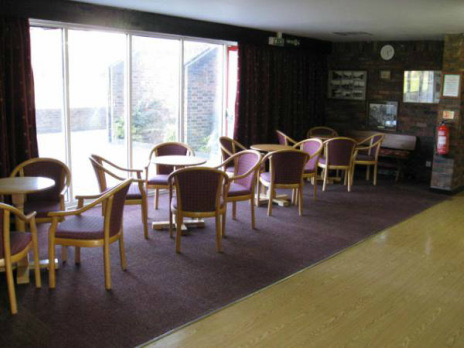 The reception seating area