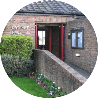 The entrance to Datchet Village Hall